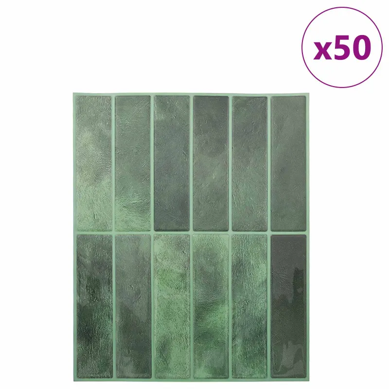 Stačiakampė plytelė 50 pcs Tamsiai žalia 29 x 23 x 0,08 cm