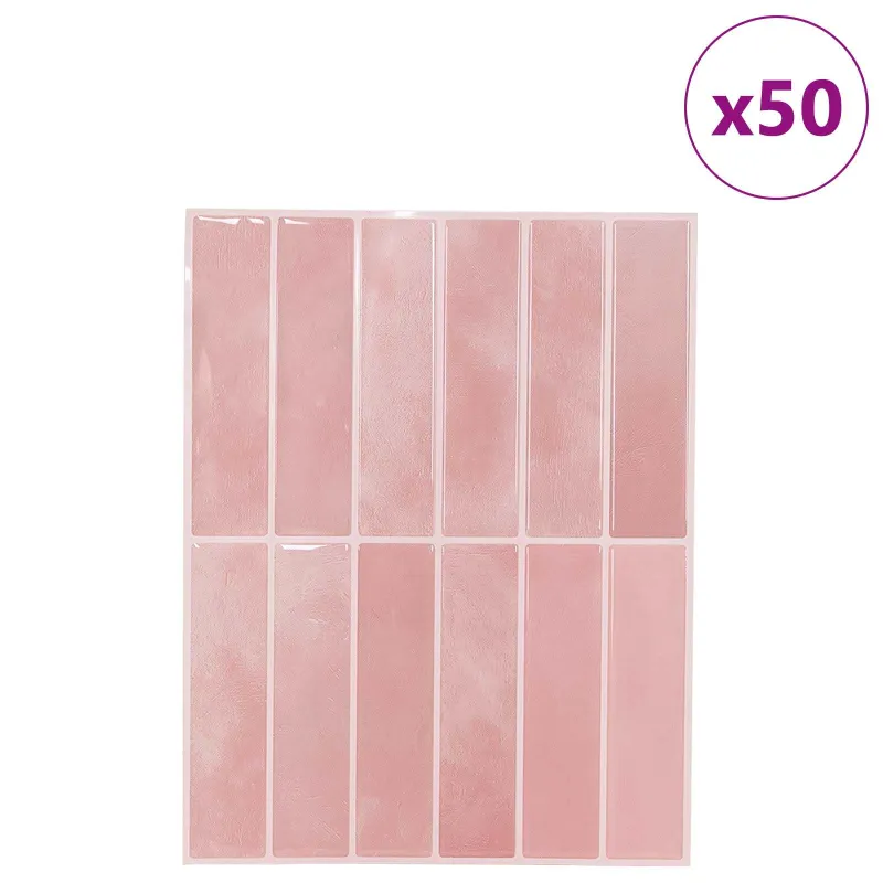 Stačiakampė plytelė 50 pcs Rožinė 29 x 23 x 0,08 cm