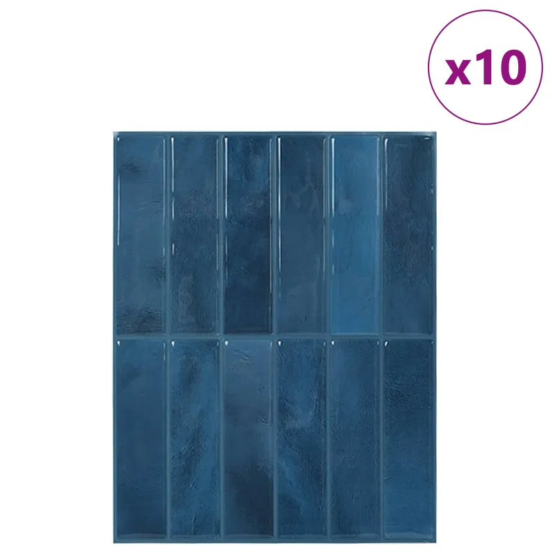 Stačiakampė plytelė 10 pcs Mėlyna 29 x 23 x 0,08 cm