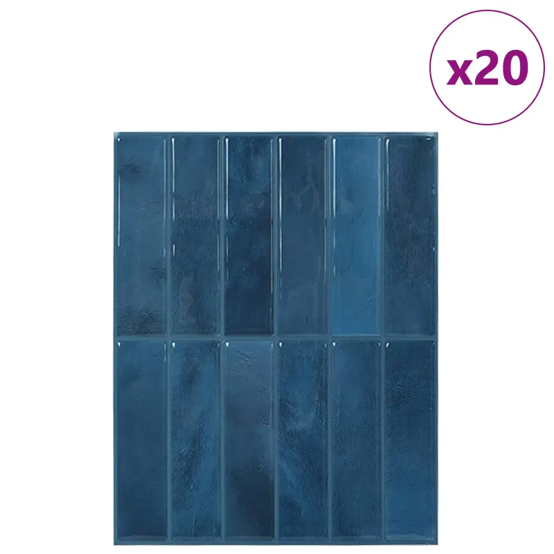 Stačiakampė plytelė 20 pcs Mėlyna 29 x 23 x 0,08 cm
