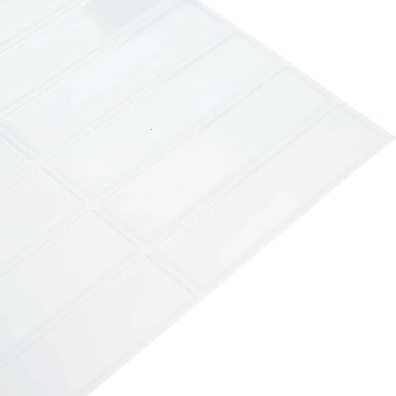 Stačiakampė plytelė 10 pcs Balta 29 x 23 x 0,08 cm