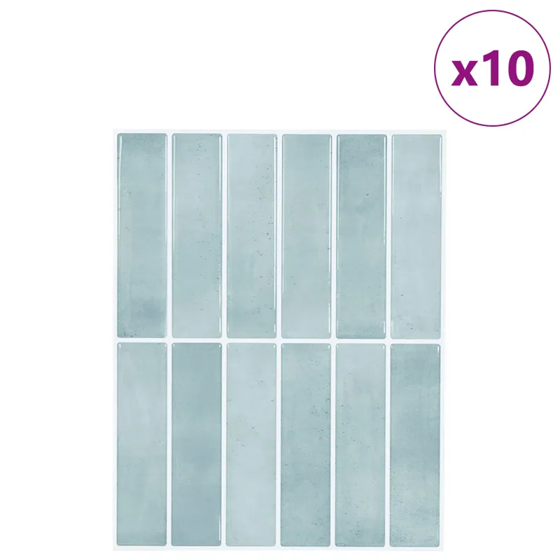 Stačiakampė plytelė 10 pcs Pilkai žalia 29 x 23 x 0,08 cm