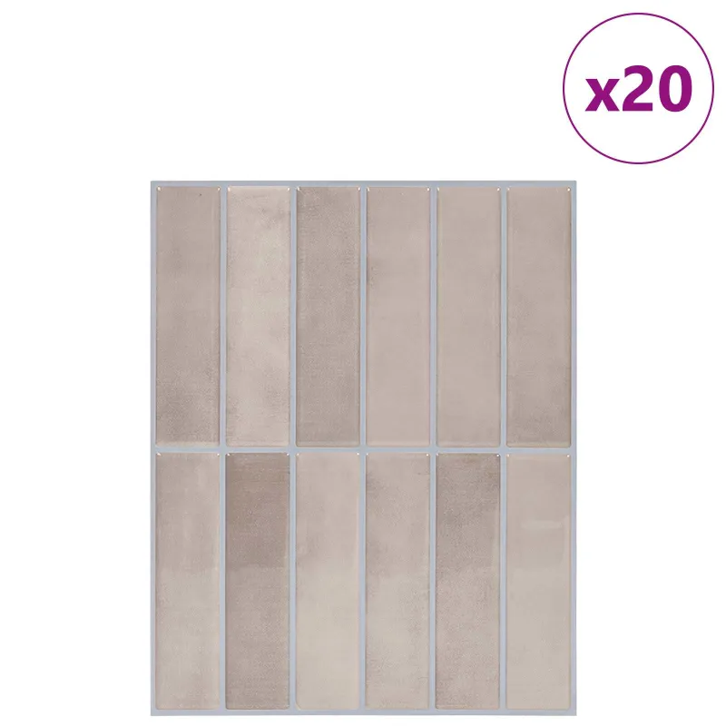 Stačiakampė plytelė 20 pcs Smėlio spalvos kava