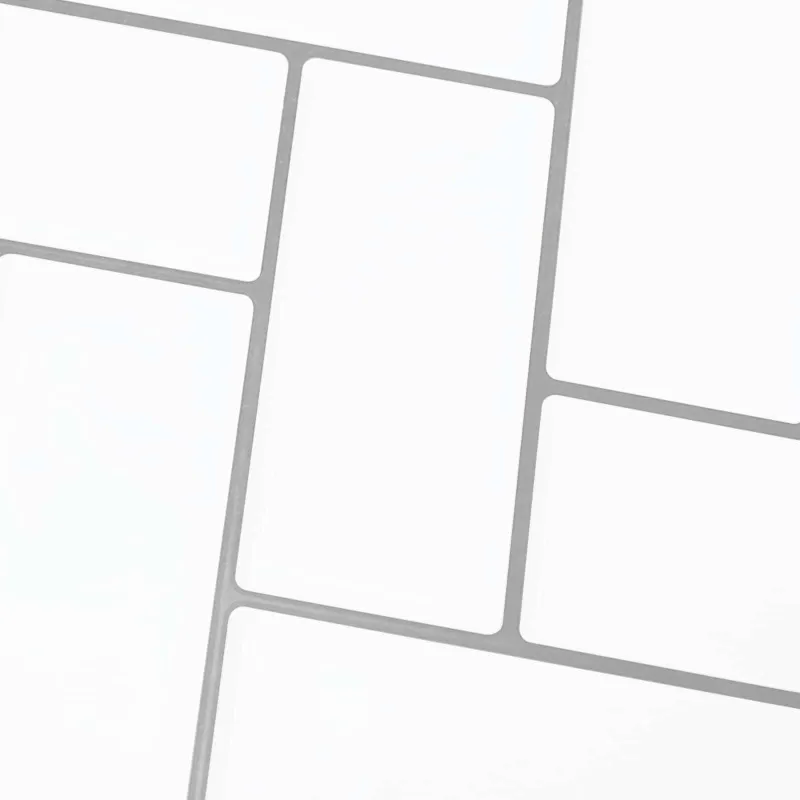 Žuvies kaulo plytelė 50 pcs Balta pilka 30 x 30 cm