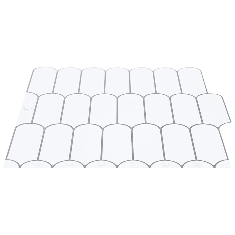 Pūkuota plytelė 50 pcs Balta pilka 30 x 30 cm