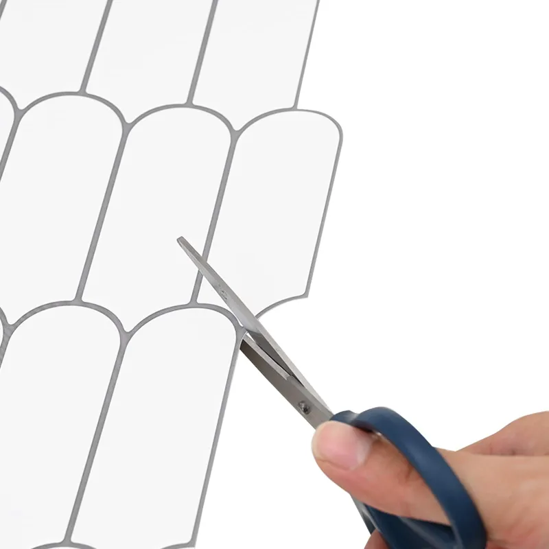 Pūkuota plytelė 50 pcs Balta pilka 30 x 30 cm