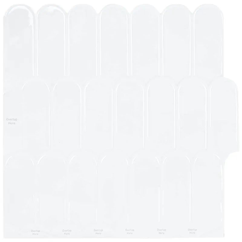 Pūkuota plytelė 10 pcs Balta 30 x 30 cm Poliuretanas ir PET