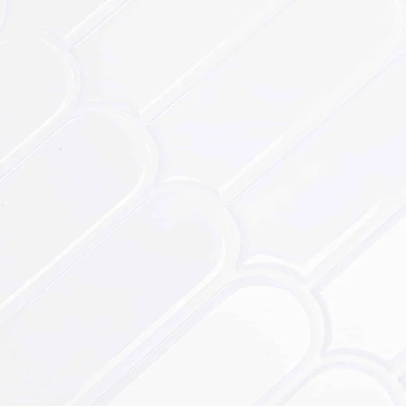 Pūkuota plytelė 20 pcs Balta 30 x 30 cm Poliuretanas ir PET