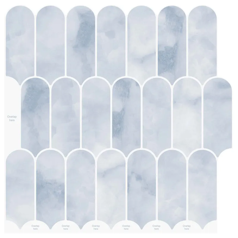 Pūkuota plytelė 10 pcs Šviesiai mėlyna 30 x 30 cm