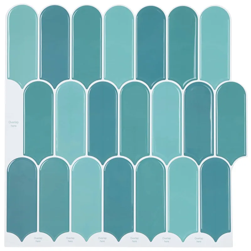 Pūkuota plytelė 10 pcs Mėlyna 30 x 30 cm Poliuretanas ir PET