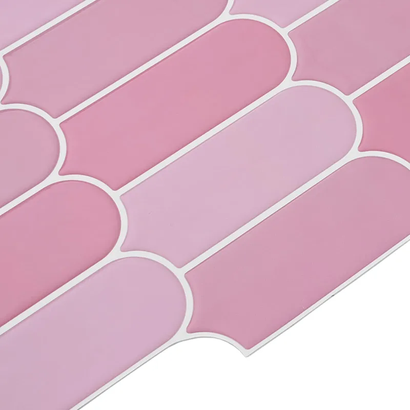 Pūkuota plytelė 10 pcs Rožinė 30 x 30 cm Poliuretanas ir PET