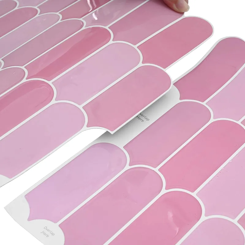 Pūkuota plytelė 10 pcs Rožinė 30 x 30 cm Poliuretanas ir PET