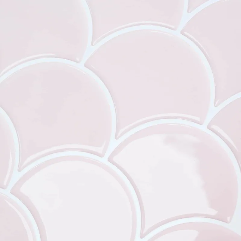 Žuvies žvynų plytelė 10 pcs Šviesiai rožinė 30 x 30 cm