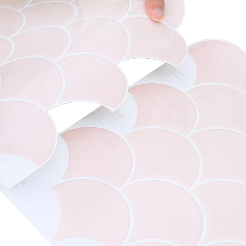 Žuvies žvynų plytelė 20 pcs Šviesiai rožinė 30 x 30 cm