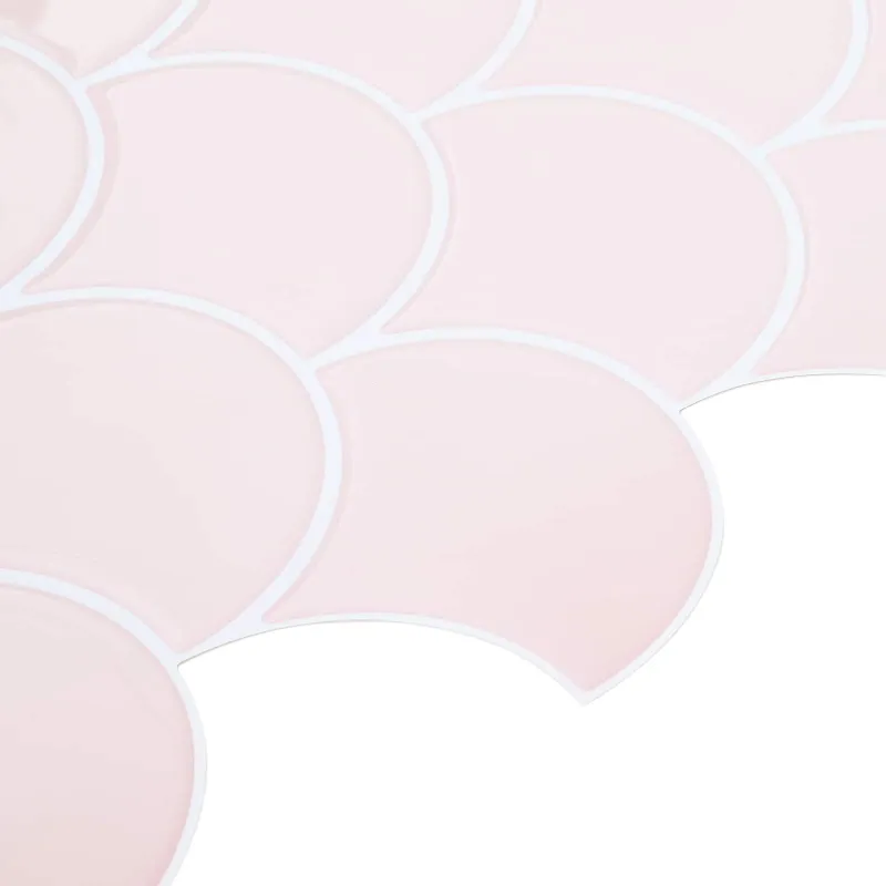 Žuvies žvynų plytelė 50 pcs Šviesiai rožinė 30 x 30 cm