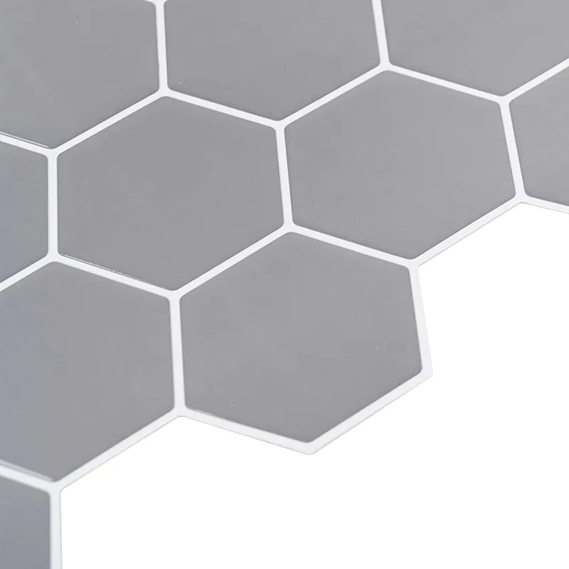 Heksagoninė plytelė 20 pcs Pilka 30 x 30 cm Poliuretanas ir PET