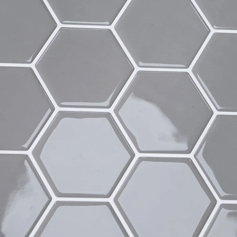 Heksagoninė plytelė 20 pcs Pilka 30 x 30 cm Poliuretanas ir PET