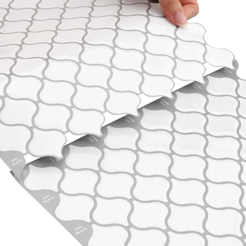 Lanterna plytelė 10 pcs Balta 27 x 27 cm Poliuretanas ir PET