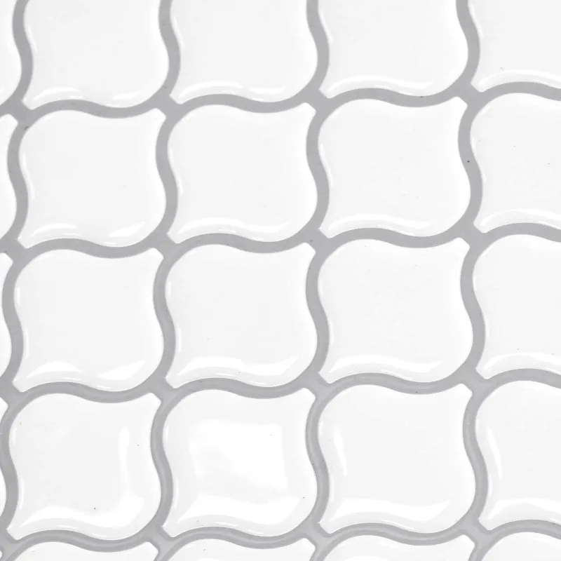 Lanterna plytelė 50 pcs Balta 27 x 27 cm Poliuretanas ir PET