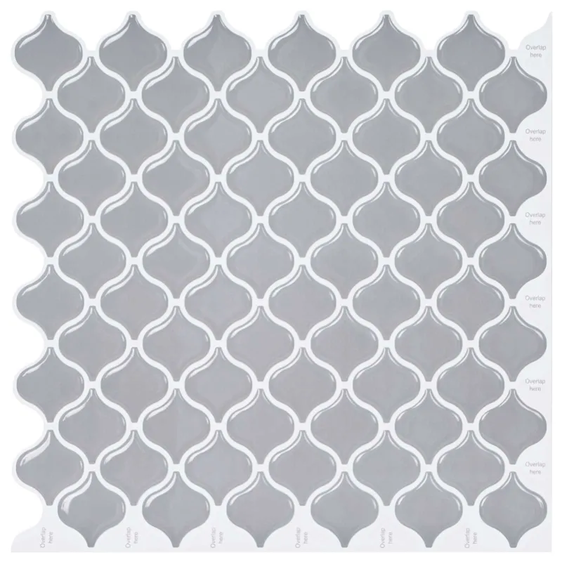 Lanterna plytelė 10 pcs Pilka 27 x 27 cm Poliuretanas ir PET