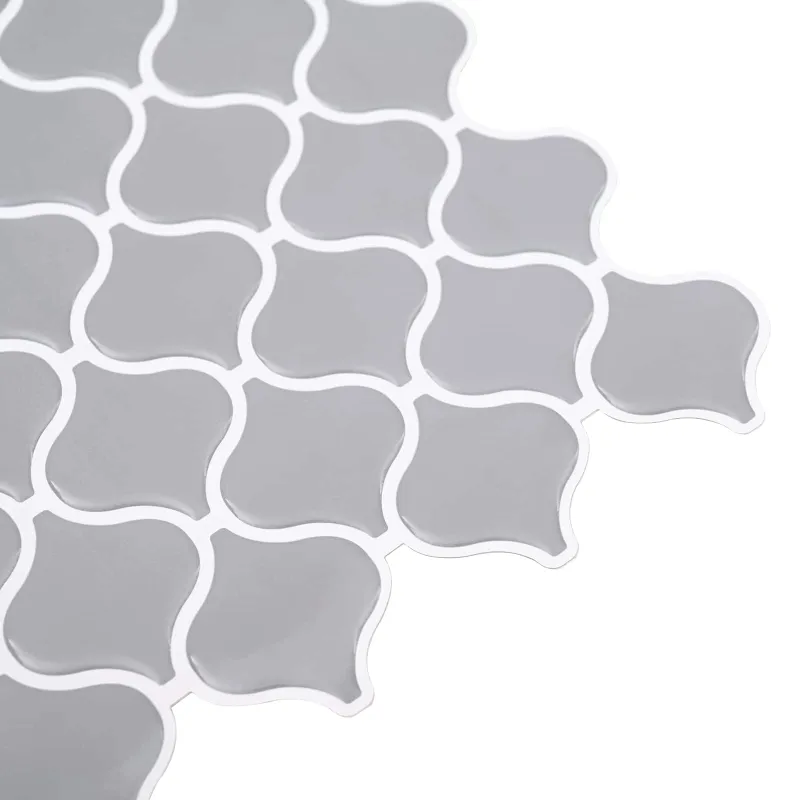 Lanterna plytelė 10 pcs Pilka 27 x 27 cm Poliuretanas ir PET