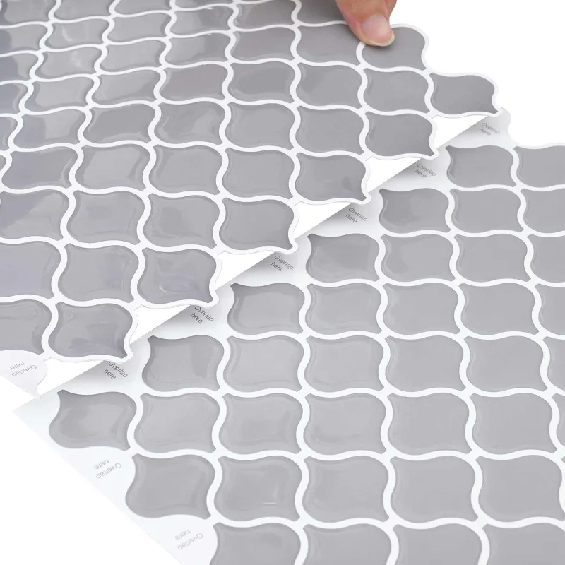 Lanterna plytelė 10 pcs Pilka 27 x 27 cm Poliuretanas ir PET