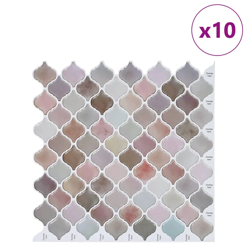 Lanterna plytelė 10 pcs Smėlio 27 x 27 cm Poliuretanas ir PET
