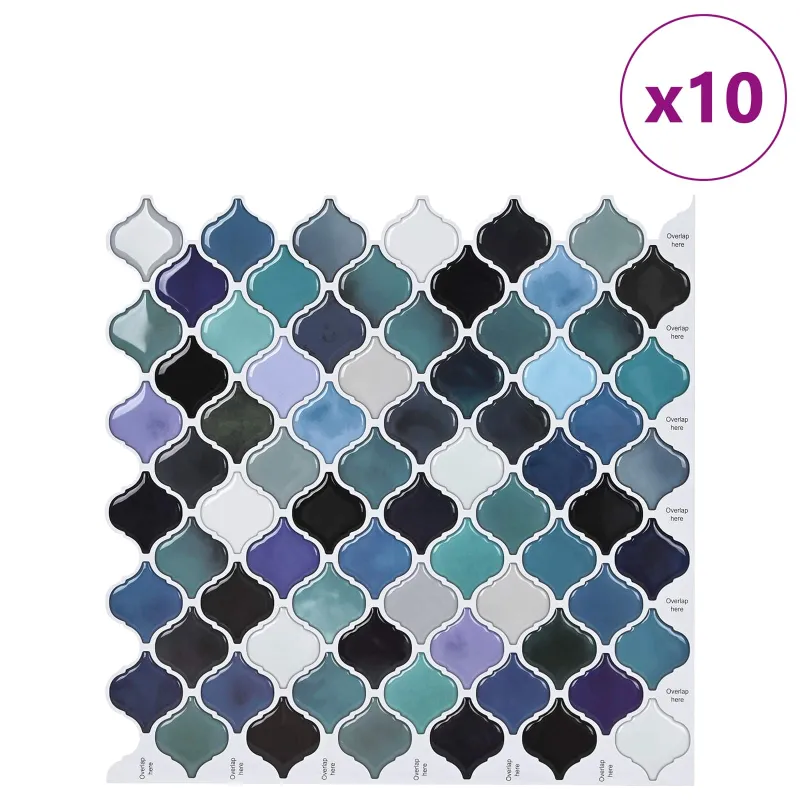 Lanterna plytelė 10 pcs Mėlyna žalia 27 x 27 cm
