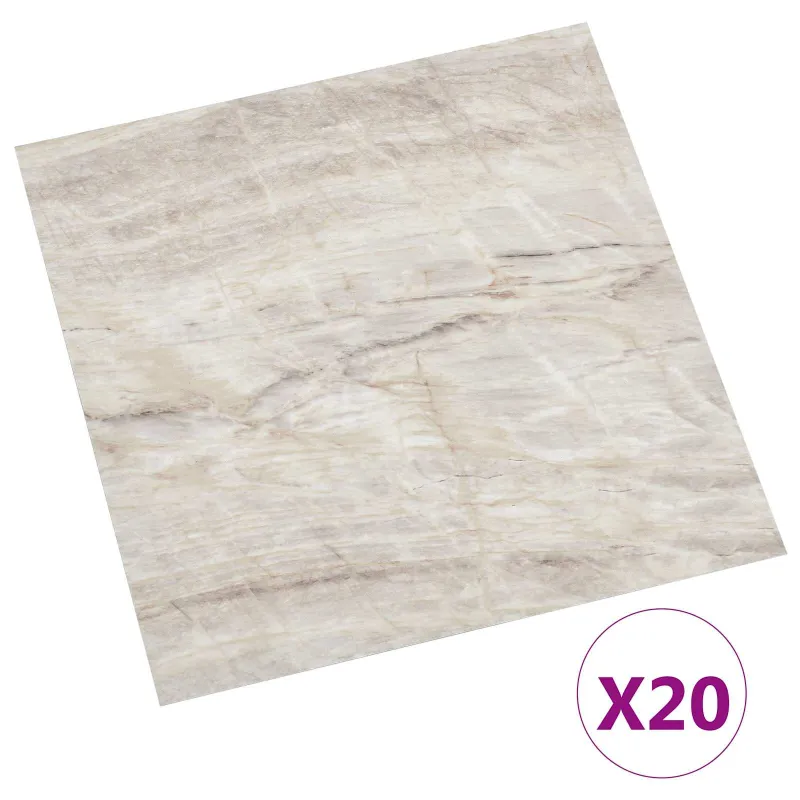 Savesiūnančių Grindų Plokštės 30,5 x 30,5 cm 20 pcs PVC Smėlio