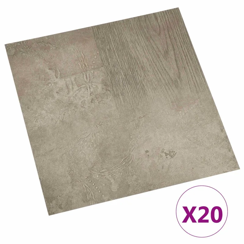 Savesiūnančių Grindų Plokštės 30,5 x 30,5 cm 20 pcs PVC