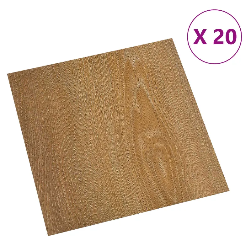 Savesiūnančių Grindų Plokštės 30,5 x 30,5 cm 20 pcs PVC Medis