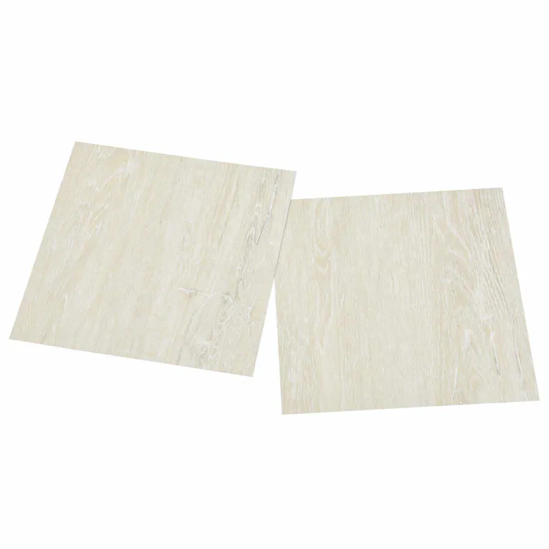 Savesiūnančių Grindų Plokštės 30,5 x 30,5 cm 20 pcs PVC Kreminė