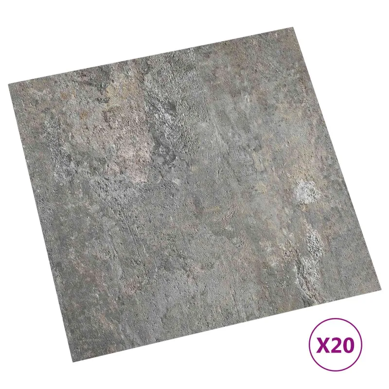Savesiūnančių Grindų Plokštės 30,5 x 30,5 cm 20 pcs PVC Akmenys