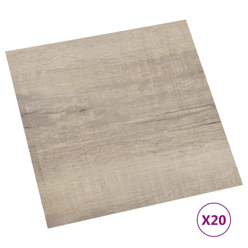 Savesiūnančių Grindų Plokštės 30,5 x 30,5 cm 20 pcs PVC
