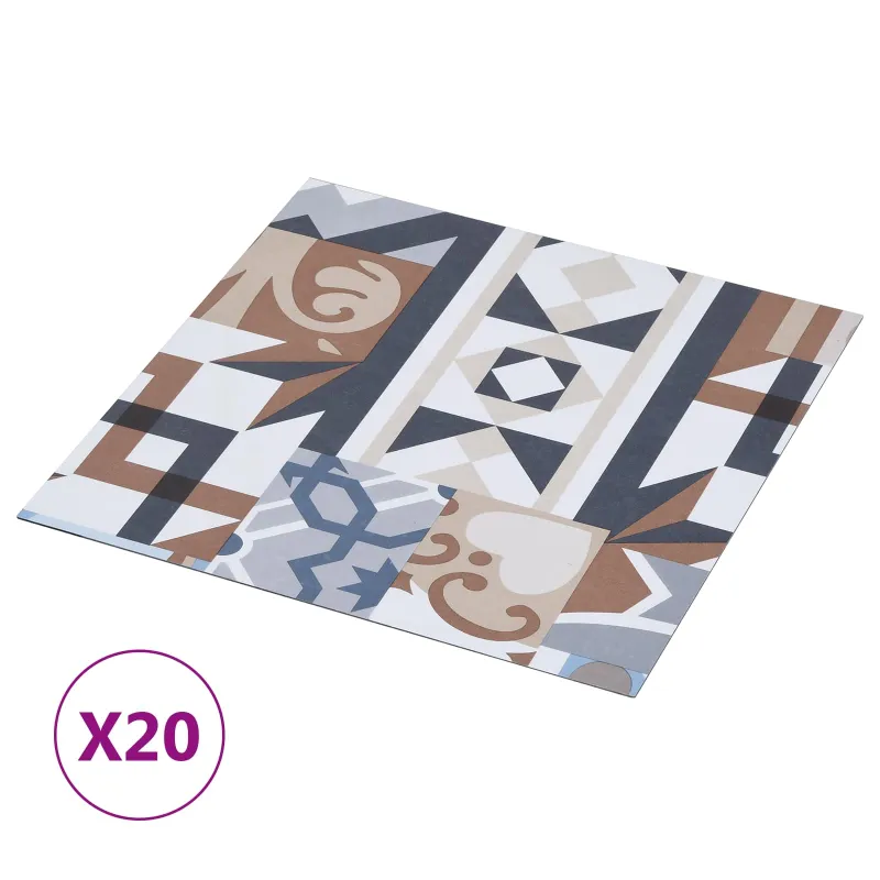 Savesiūnančių Grindų Plokštės 30,5 x 30,5 cm 20 pcs PVC