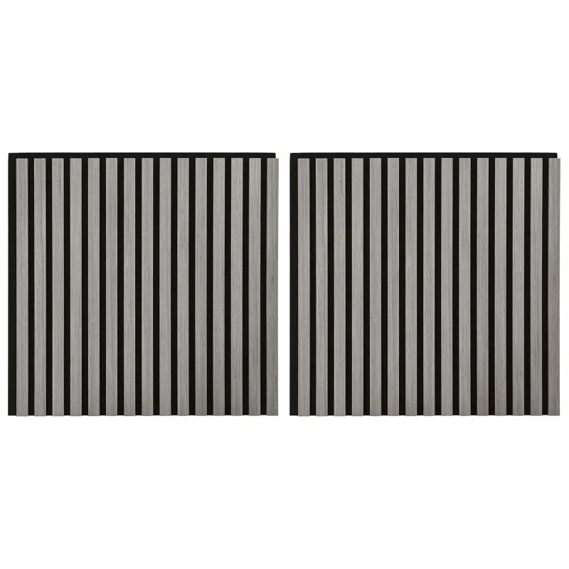 Sienų plokštės 2 pcs Pilka 60,5 x 60 cm
