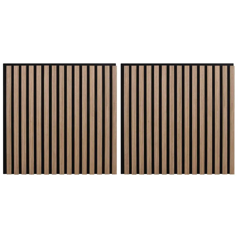 Sienų plokštės 2 pcs Ruda 60,5 x 60 cm