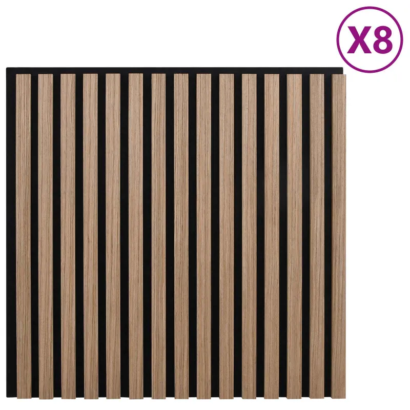 Sienų plokštės 8 pcs Ruda 60,5 x 60 cm