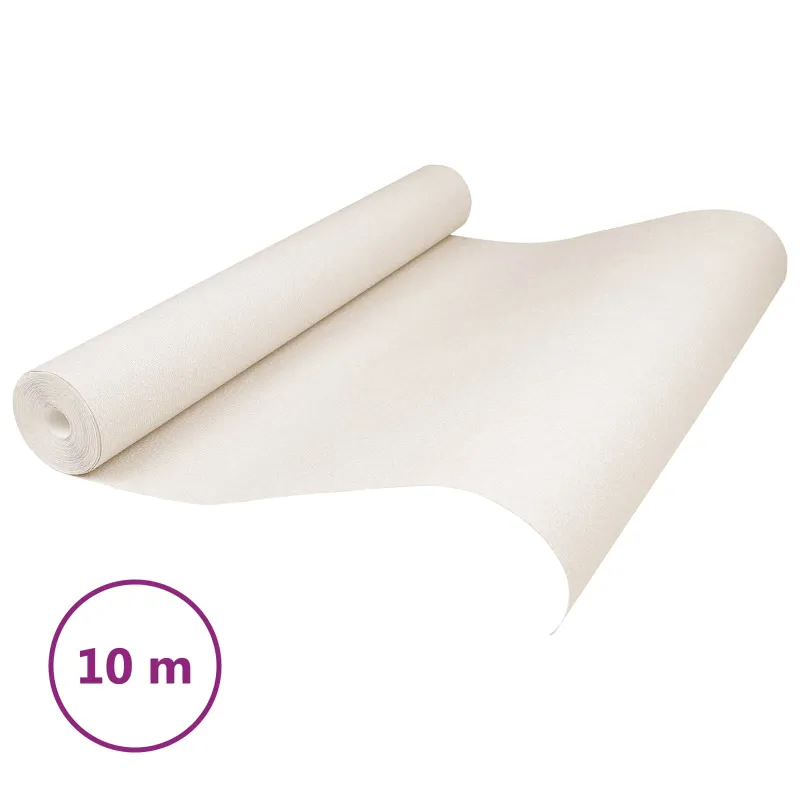 3D kieta tapetai Kreminė 10 x 0,53 m Nekvėpuojantis audinys