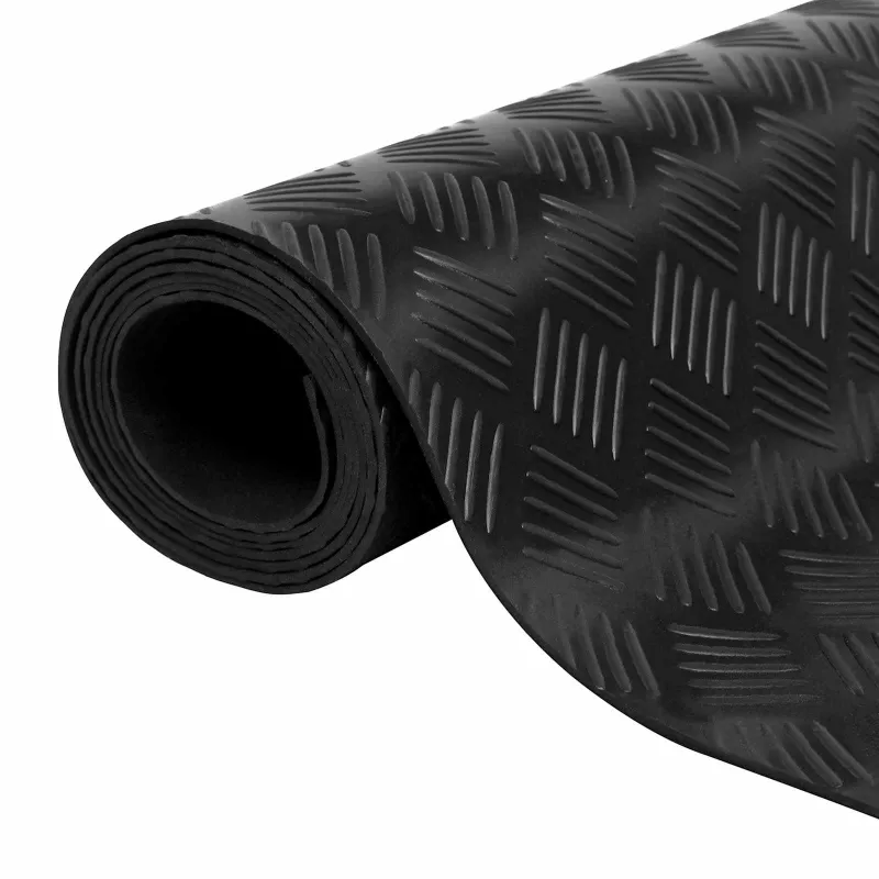 Grindų kilimėlis Juoda 1 x 5 m Guma