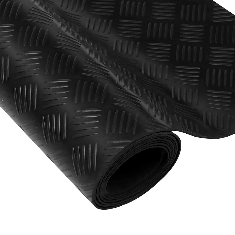 Grindų kilimėlis Juoda 1,5 x 2 m Guma