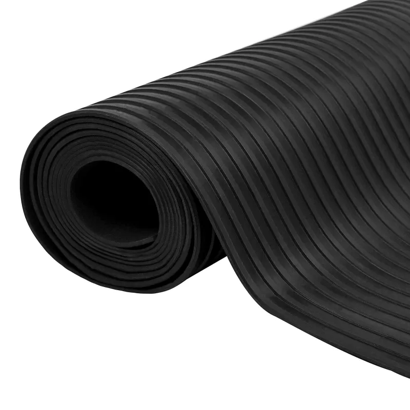 Grindų kilimėlis Juoda 1,5 x 4 m Guma
