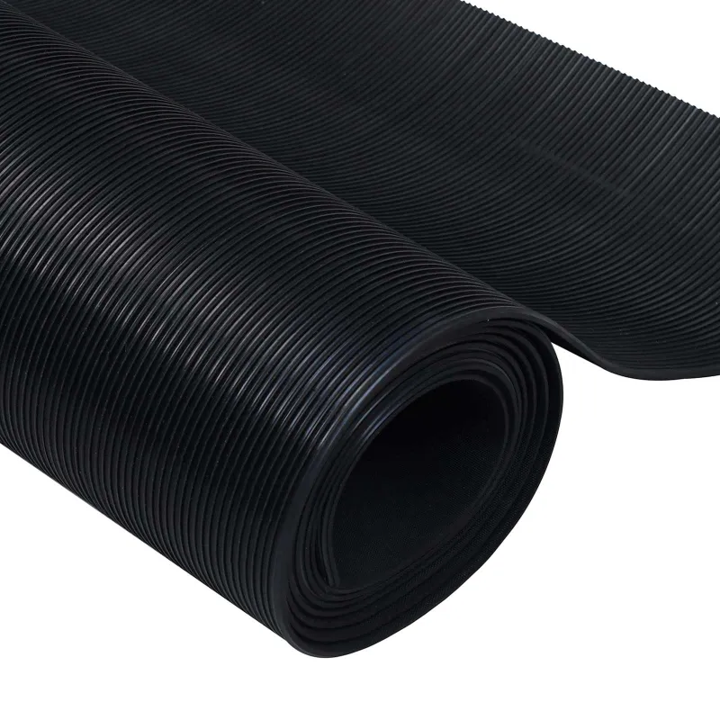Grindų kilimėlis Juoda 1,5 x 2 m Guma