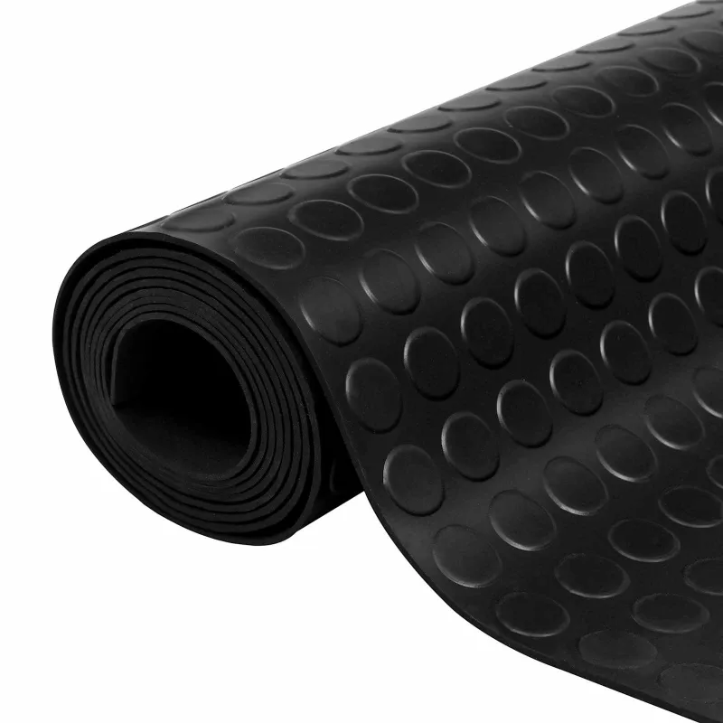 Grindų kilimėlis Juoda 1,5 x 2 m Guma