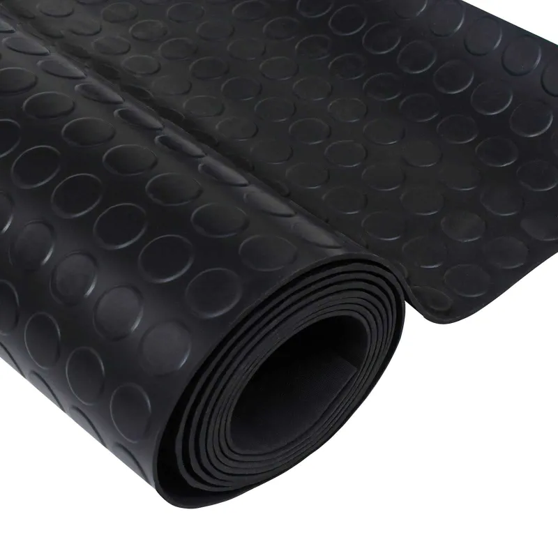 Grindų kilimėlis Juoda 1,5 x 2 m Guma