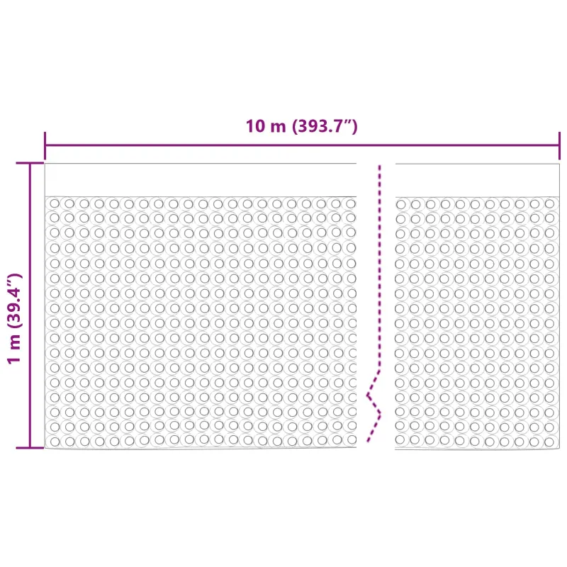 Banguota drenažo plokštė Juoda 1 x 10 m HDPE