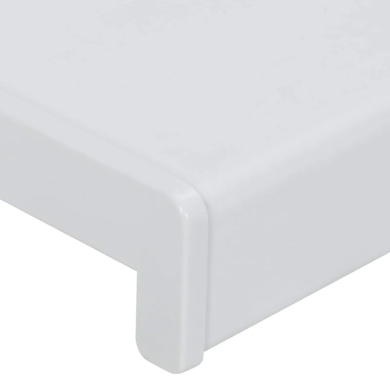 Langų palangė Balta 80 x 25 x 4,5 cm PVC