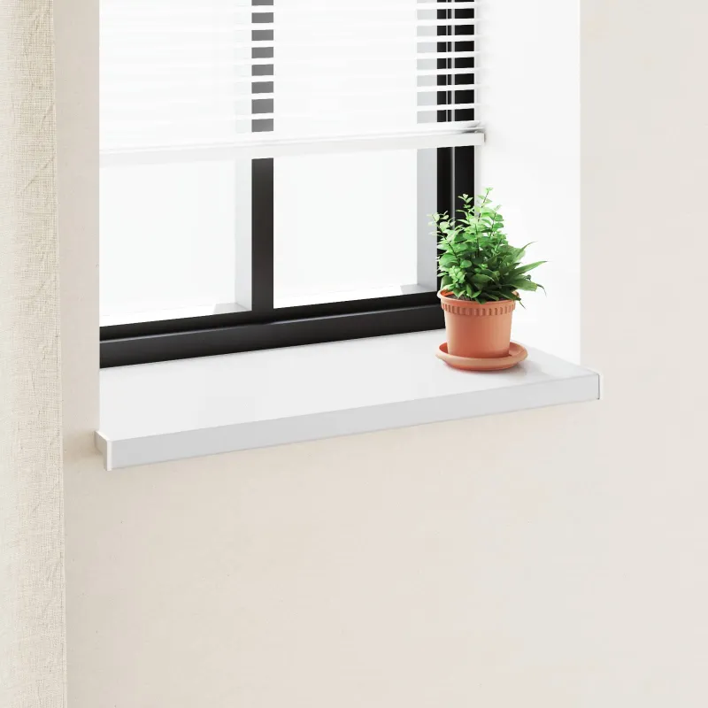 Langų palangė Balta 60 x 40 x 4,5 cm PVC