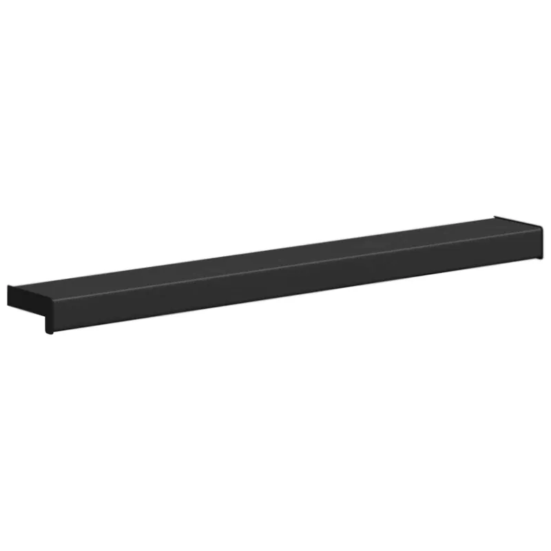 Langų palangė Juoda su medienos tekstūra 100 x 10 x 4,5 cm PVC
