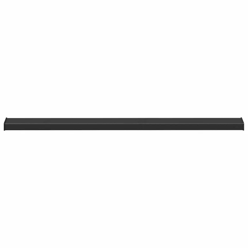 Langų palangė Juoda su medienos tekstūra 120 x 10 x 4,5 cm PVC